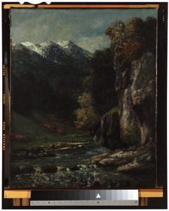 Landschap door Gustave Courbet